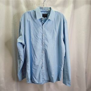 Michael Brandon Blue Button Down Shirt Size XL